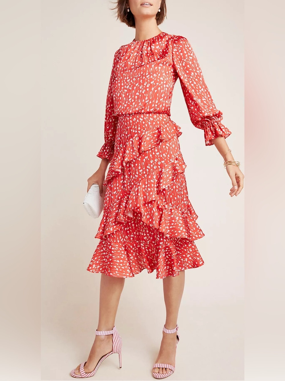 ML Monique Lhuillier Jenny Midi Dress 6